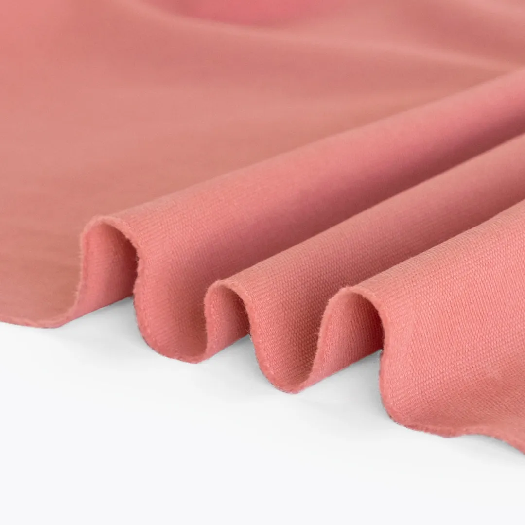 8.5oz Washed Cotton Canvas - Rose