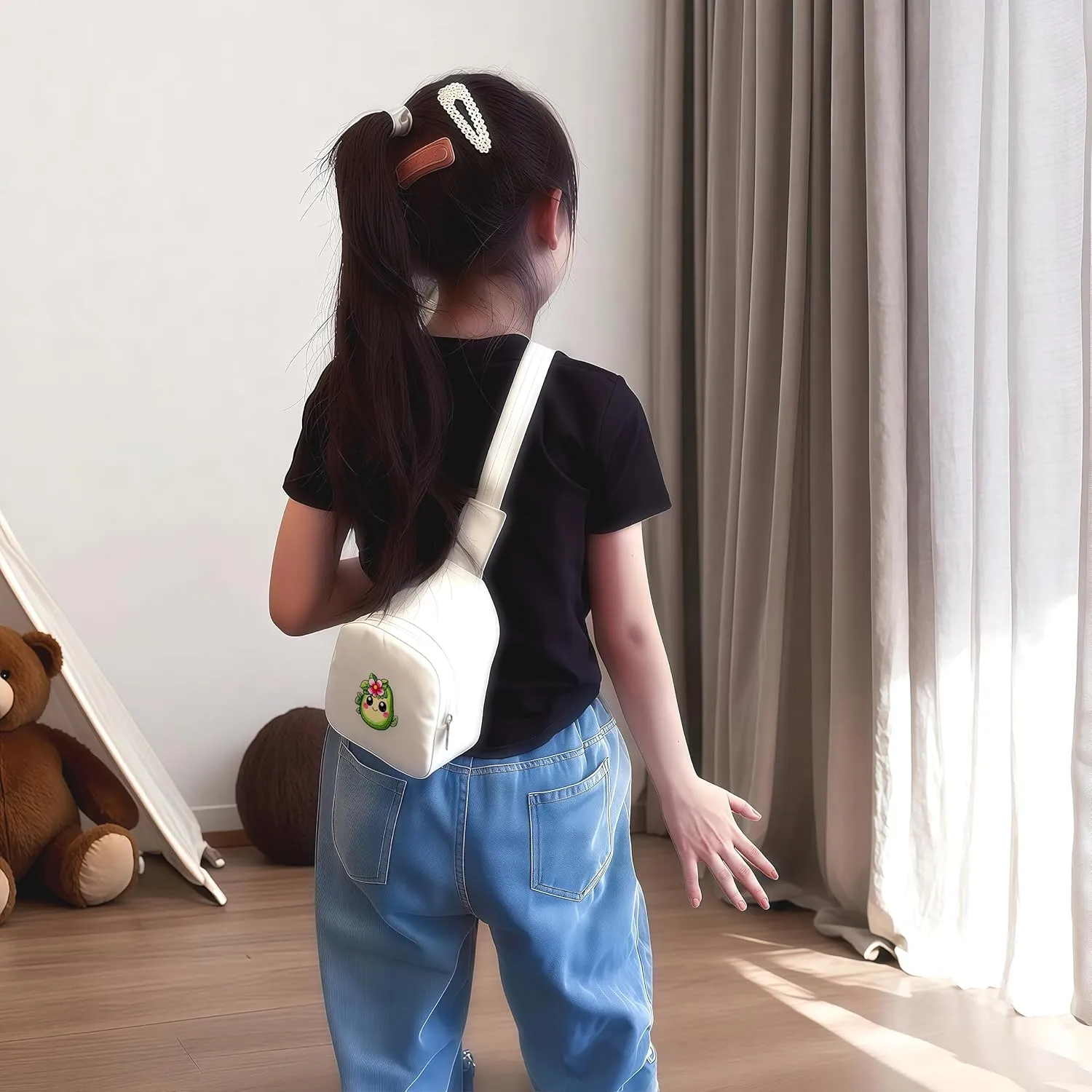 Avocado Mini Sling Bag, Crossbody Bag, Toddler Purse For Kids Girl, Birthday Gift For 4 5 6 7 8 9 10 11 12 Year Old Gifts For Daughter, Granddaughter, Sister, Niece!