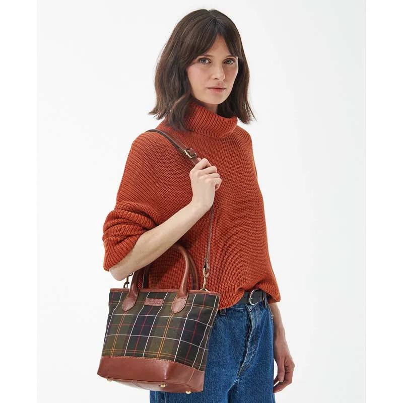 Barbour Katrine Tartan Leather Ladies Tote Bag - Classic Tartan