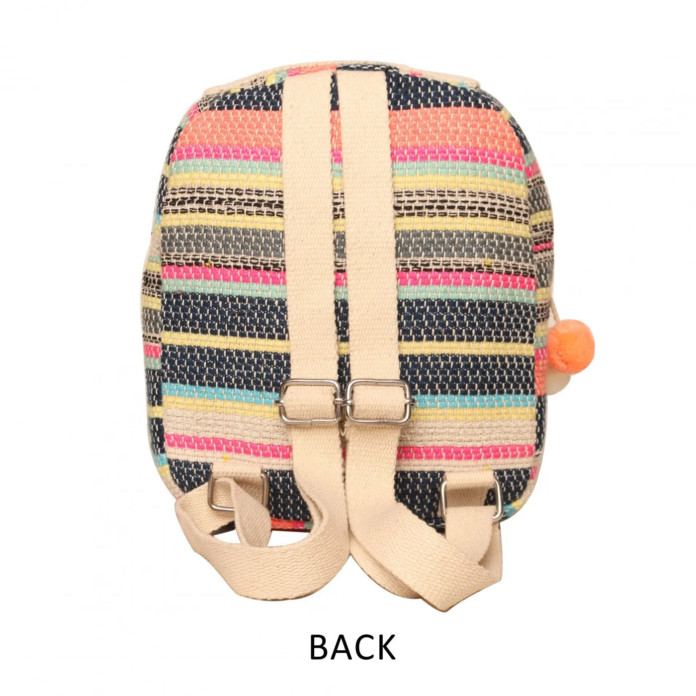 Black & Multi Women / Kids Backpack Small Size
