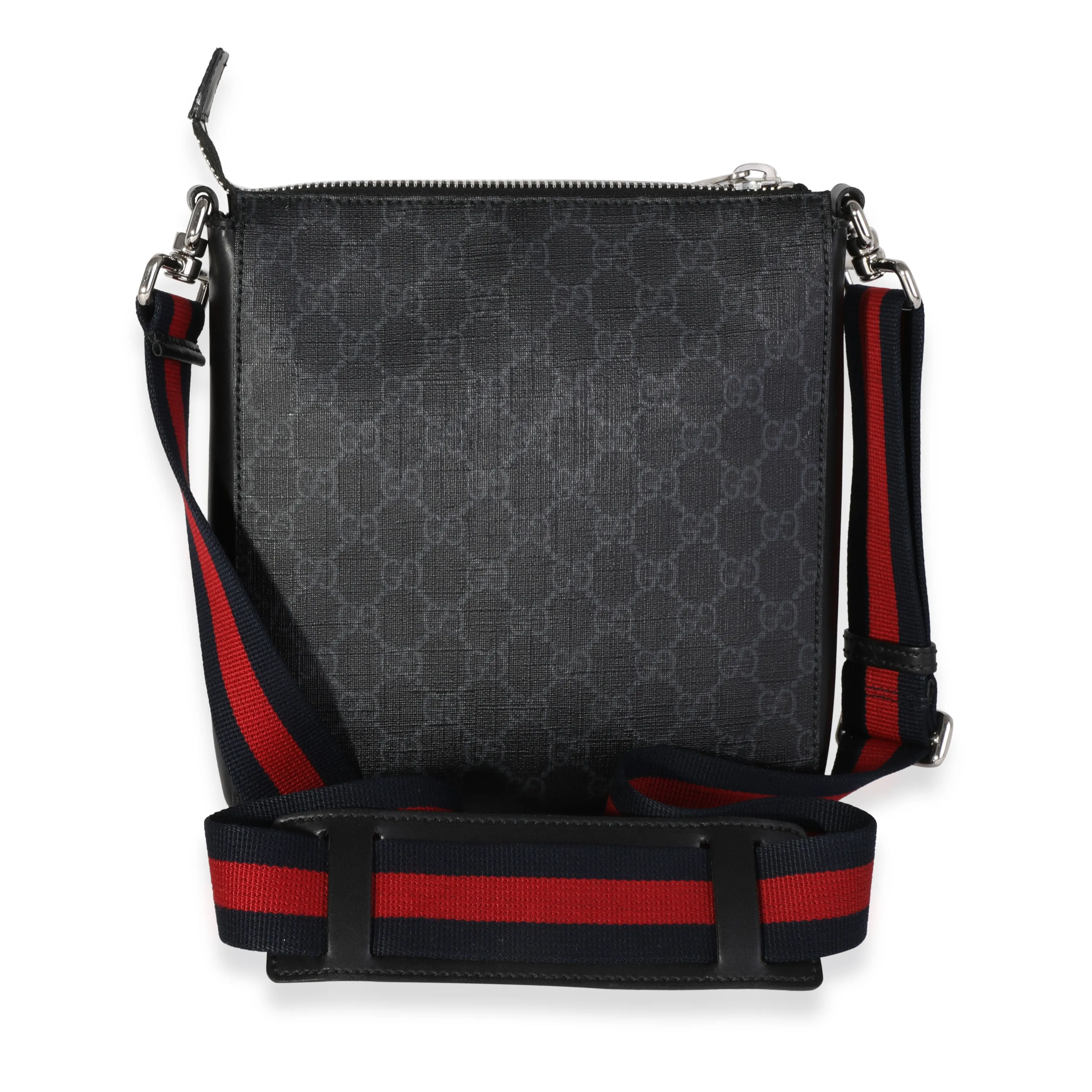 Black GG Supreme Small Messenger Bag