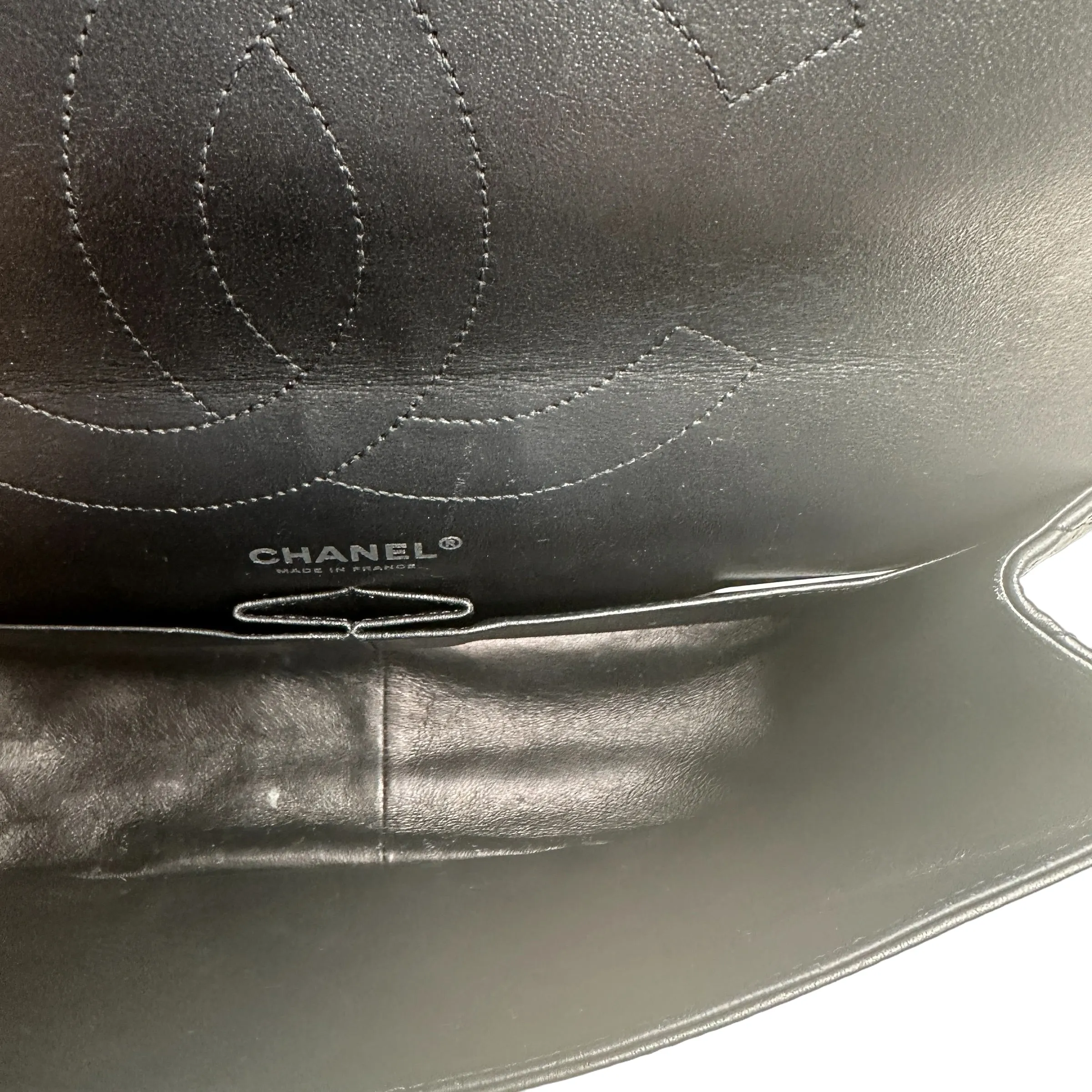 Black Reissue Double Flap Bag