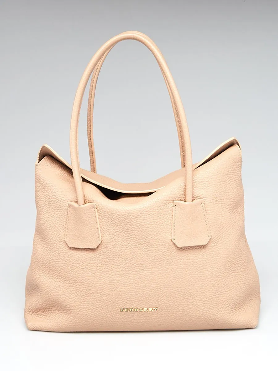 BURBERRY PEBBLED LEATHER BAYNARD TOTE