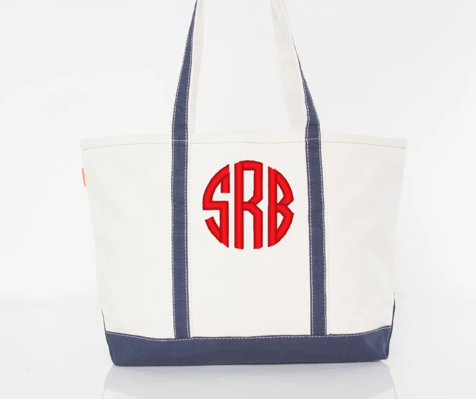 Canvas Boat Tote Bag Extra Large Size 24 oz