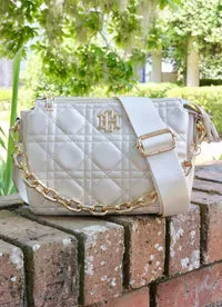 Caroline Hill Jace Pearl Quilted Crossbody