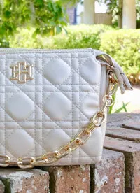 Caroline Hill Jace Pearl Quilted Crossbody