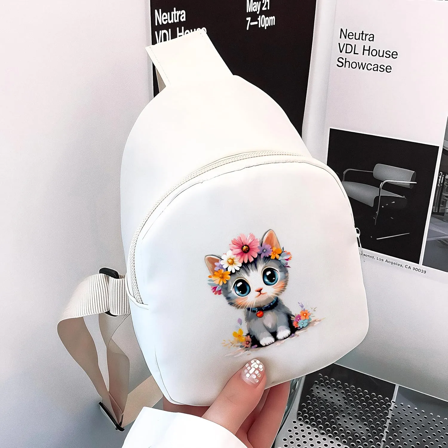 Cat Mini Sling Bag, Crossbody Bag, Toddler Purse For Kids Girl, Birthday Gift For 4 5 6 7 8 9 10 11 12 Year Old Gifts For Daughter, Granddaughter, Sister, Niece!
