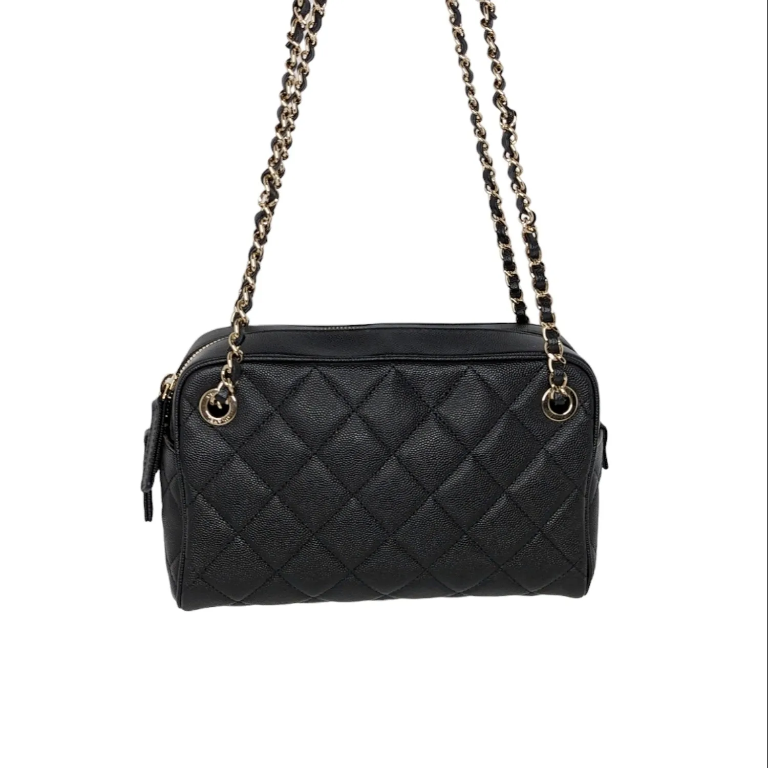 Chanel bag Black Caviar Quilted Small In & Out Camera Case