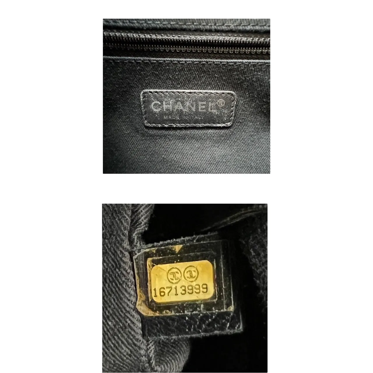 Chanel bag Black Quilted Caviar Timeless Soft Shopper Tote