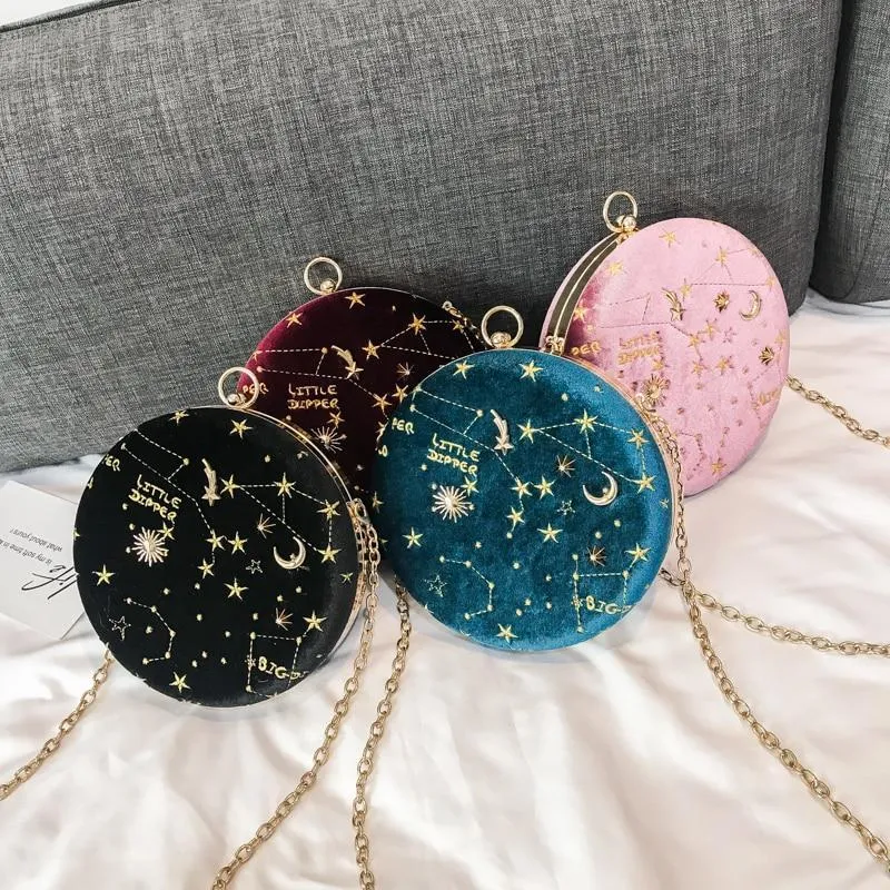 CIRCULAR CONSTELLATION CLUTCH