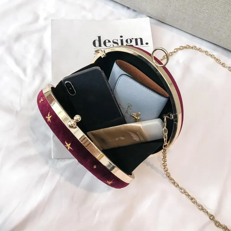CIRCULAR CONSTELLATION CLUTCH