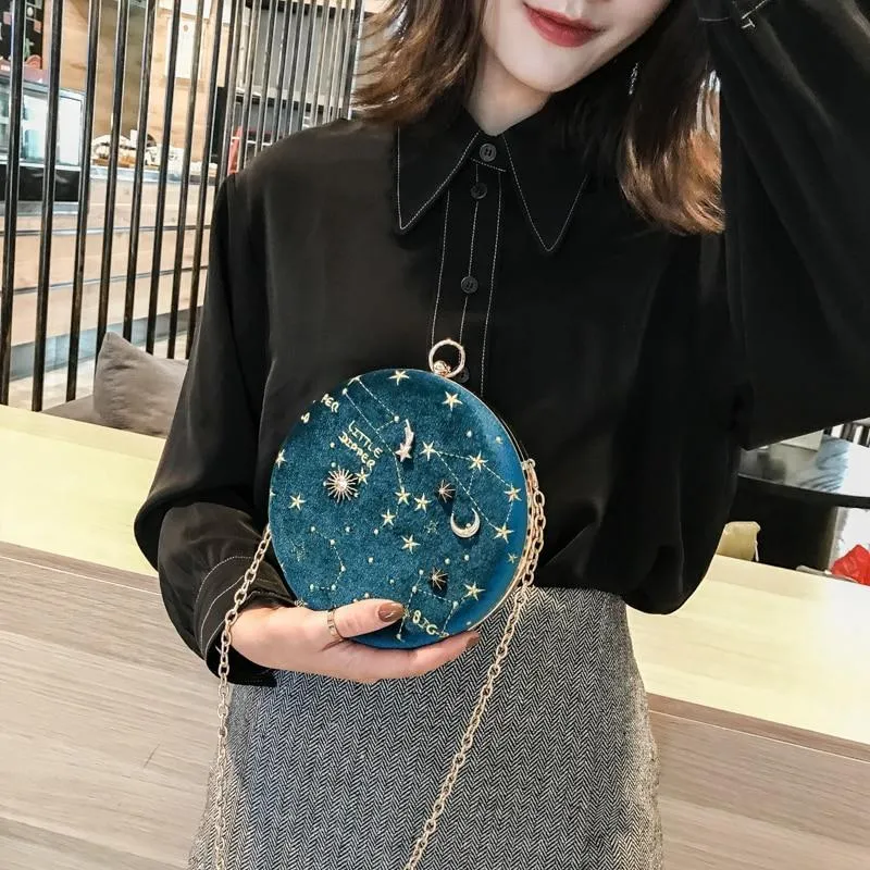 CIRCULAR CONSTELLATION CLUTCH