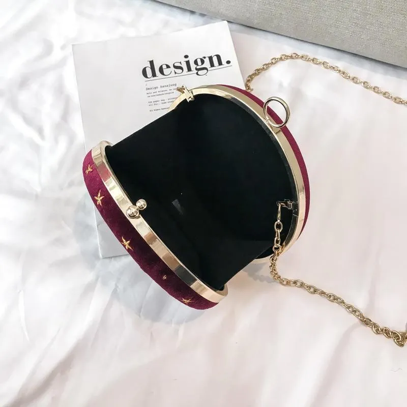 CIRCULAR CONSTELLATION CLUTCH