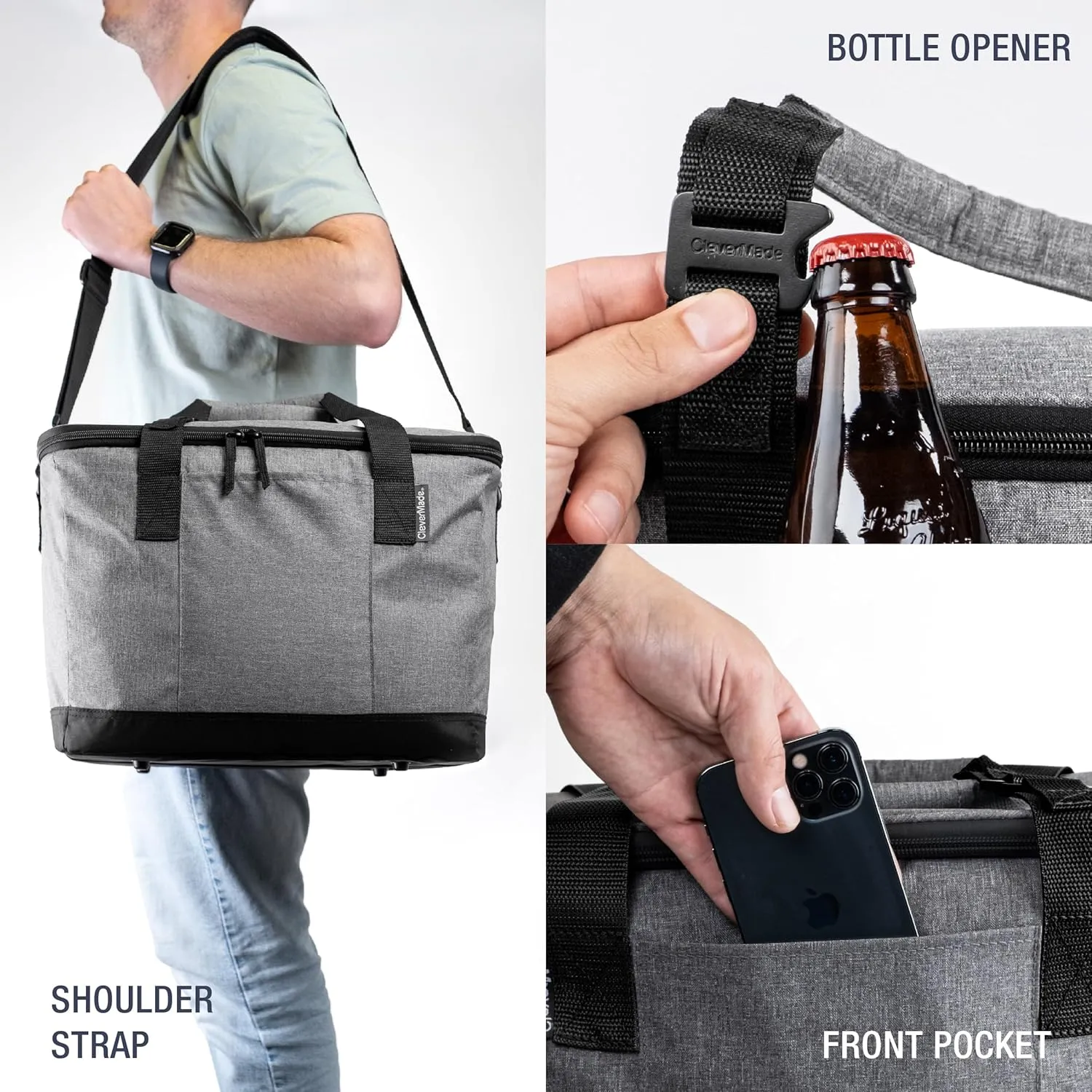 CleverMade Collapsible Insulated Cooler Bag