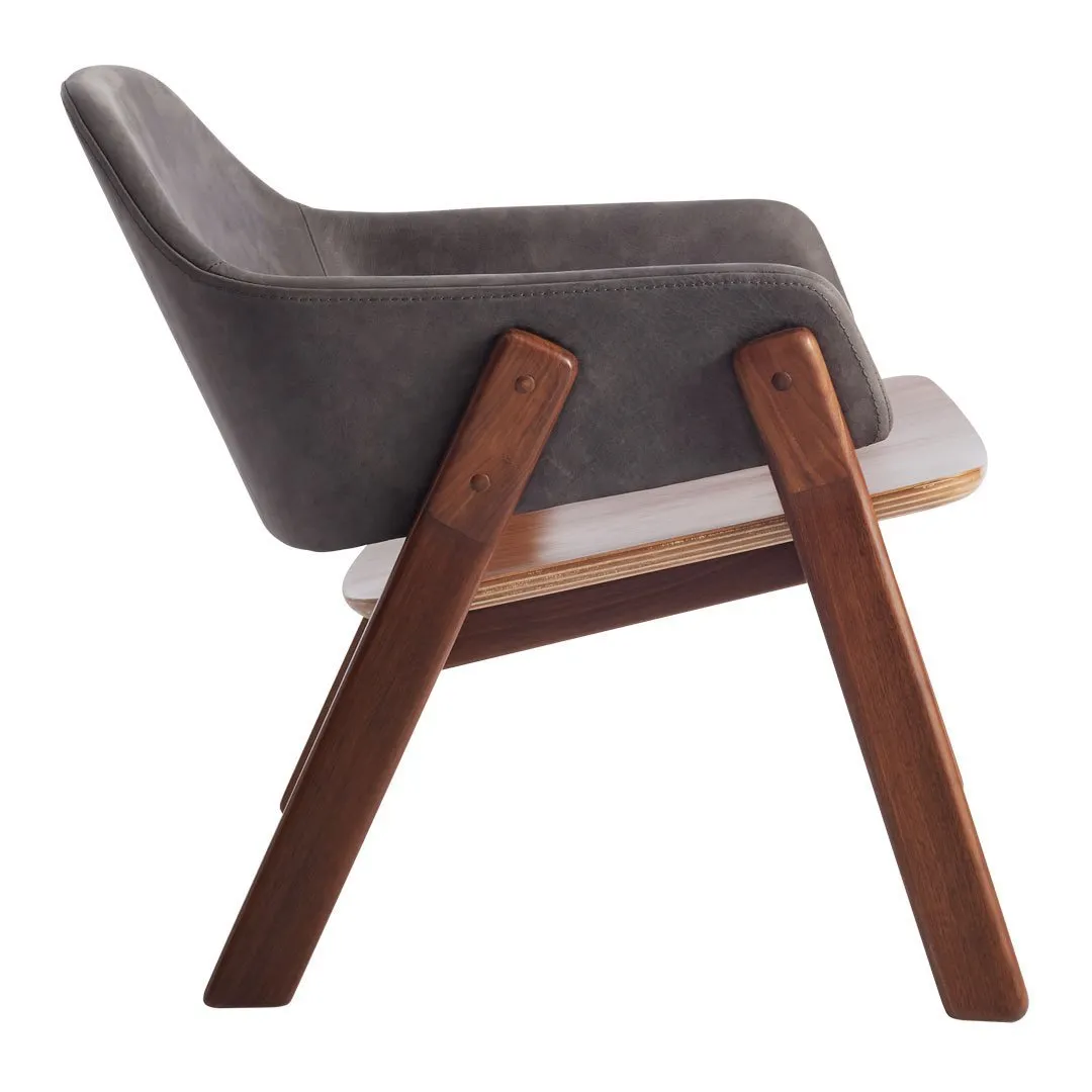 Clutch Leather Lounge Chair
