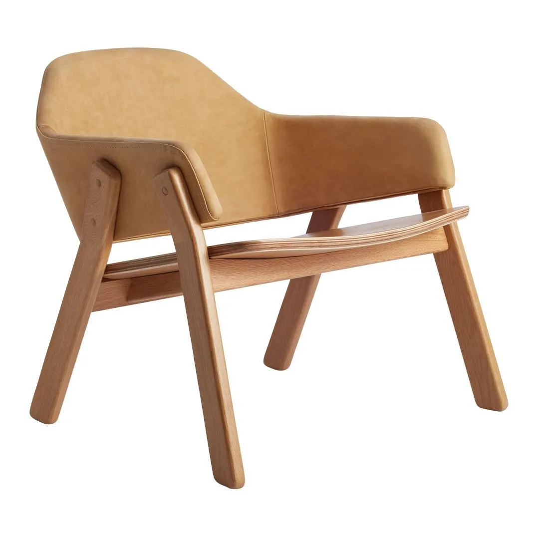 Clutch Leather Lounge Chair