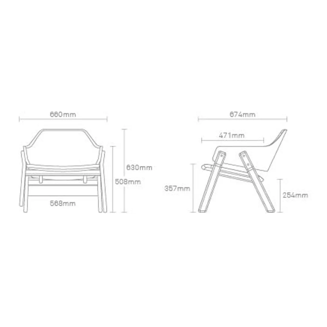Clutch Leather Lounge Chair