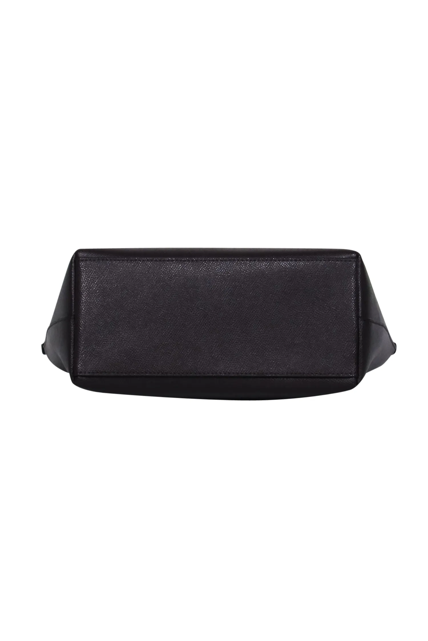 Coach - Deep Plum Textured Leather Mini Tote Bag