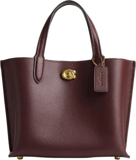 COACH Willow Tote 24, B4/Merlot