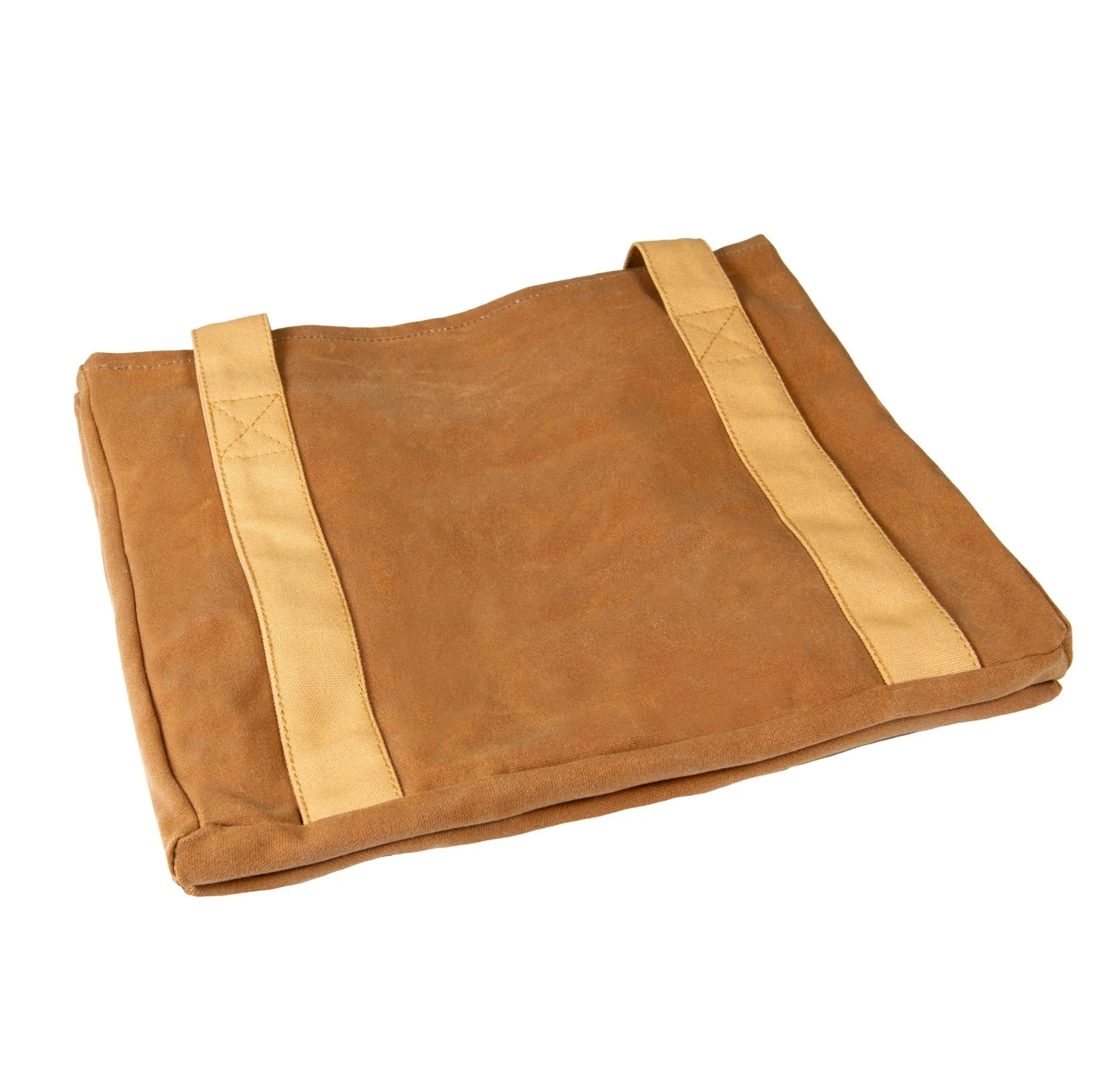 COLONY Co: Handmade Reusable Waxed Canvas Long Strap Tote Bag