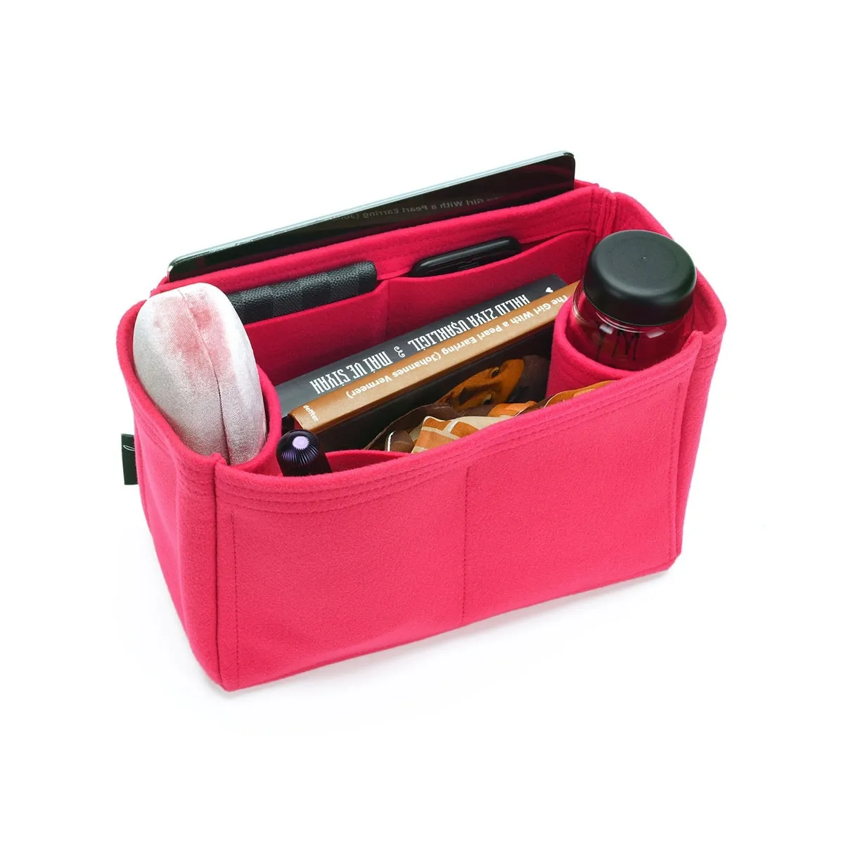 Cuyana Tote Organization Insert, Bag Organizer with Double Bottle Holders