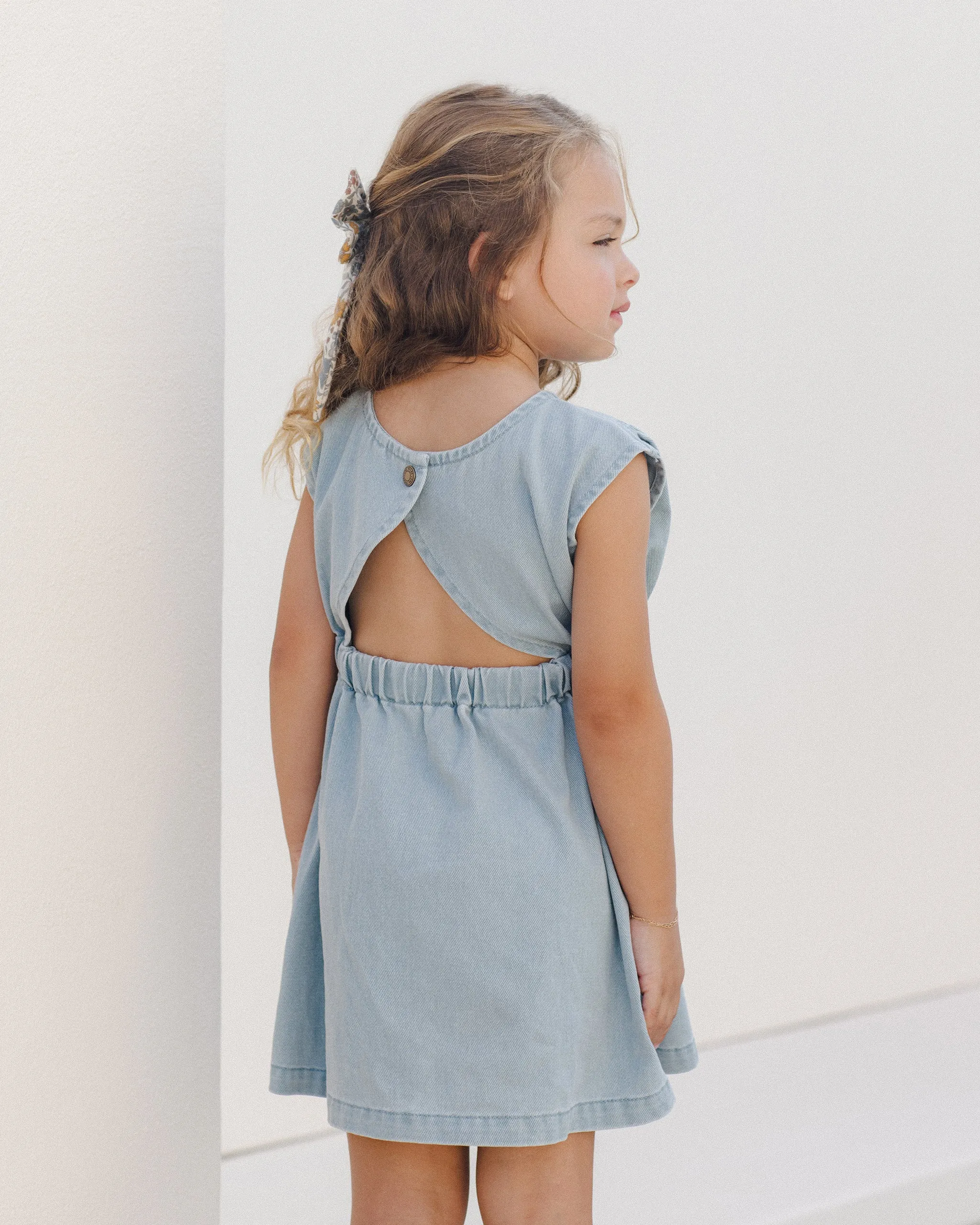Denim Mini Dress, Ocean