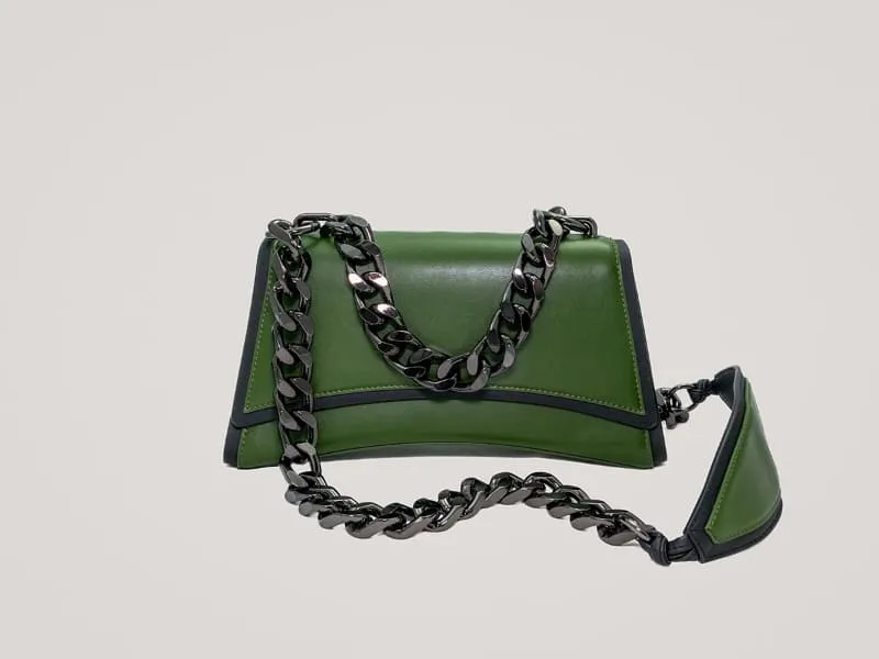 Dharma Vegan Cactus Leather Crossbody | Green Helen