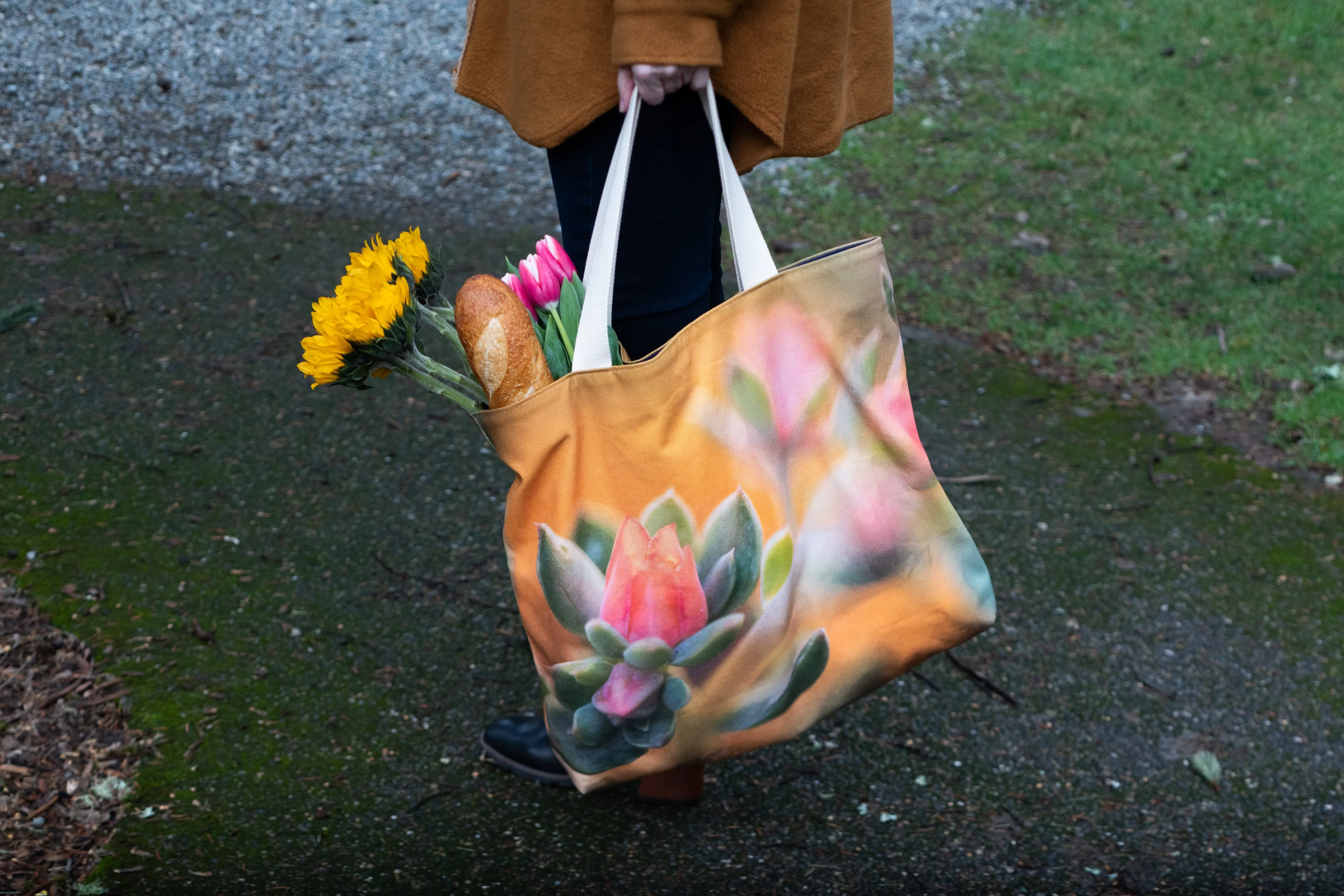 Echeveria Large Tote Bag