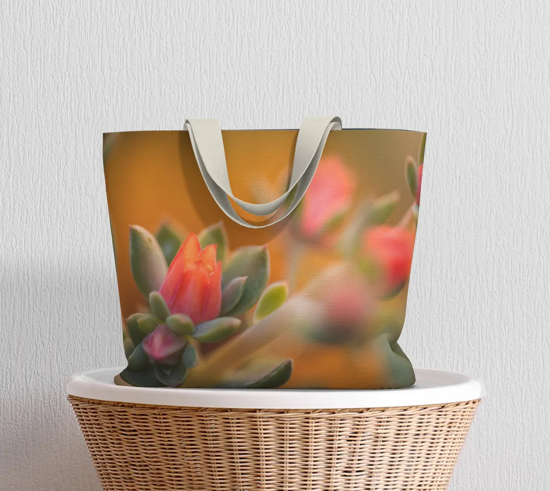 Echeveria Large Tote Bag