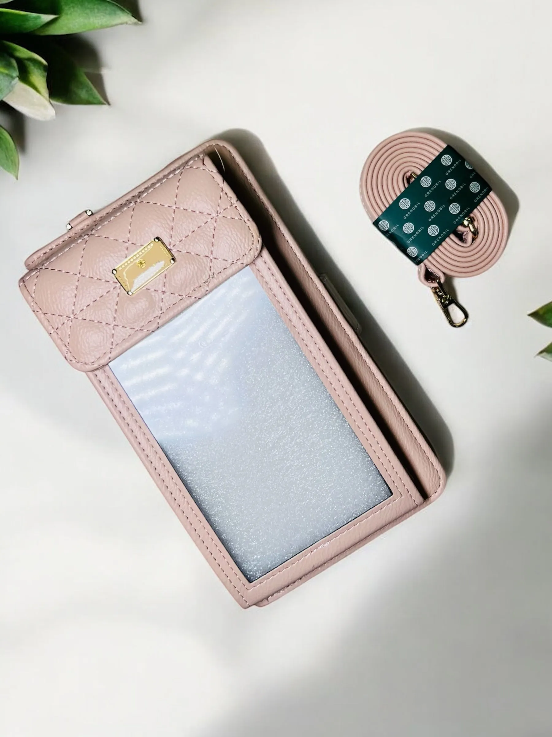Elegant Quilted Touchscreen Crossbody Bag