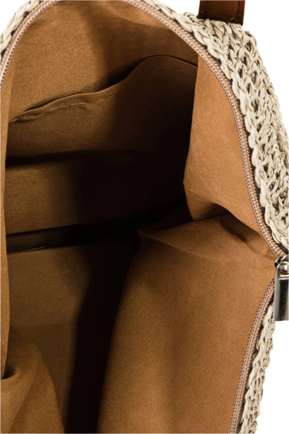 Fame Braided Faux Leather Strap Tote Bag