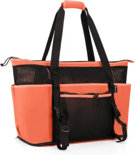 Fasrom Extra Large Mesh Beach Bag with Zipper Bottom, Family Beach Tote Bag with Wet and Dry Separation (Patent Design)