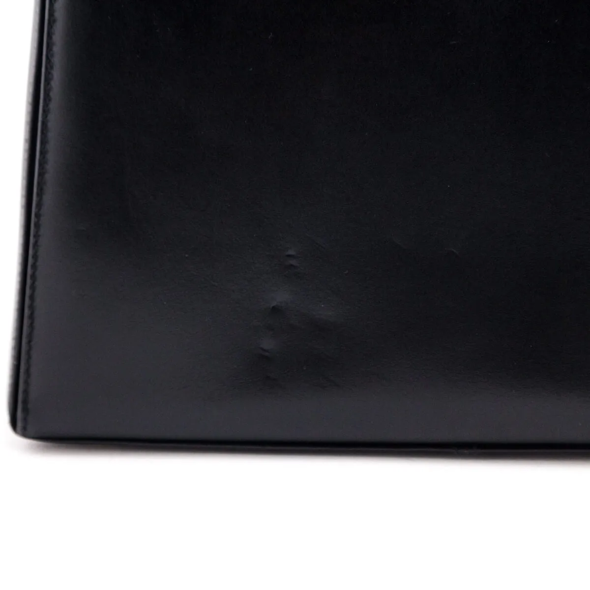 Ferragamo Black Smooth Calfskin Gancini Top Handle Bag