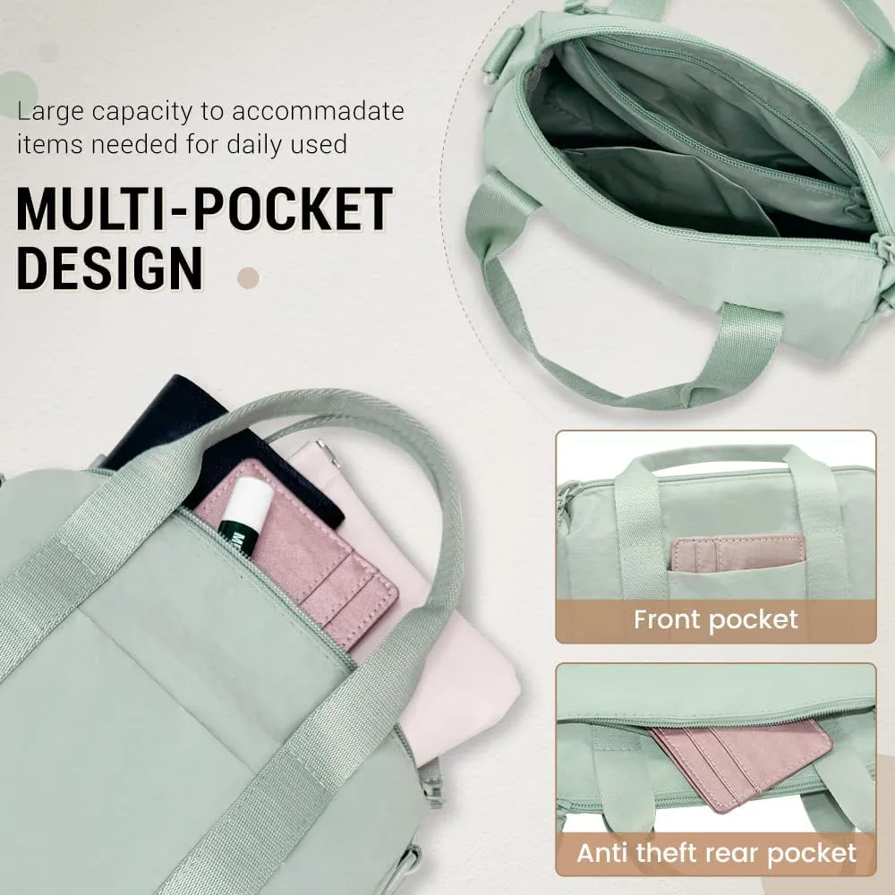 Geerlaqaly small gym bag,Women, Wrinkled Nylon, Daily Fitness sport, Swimming, Yoga, Handheld
