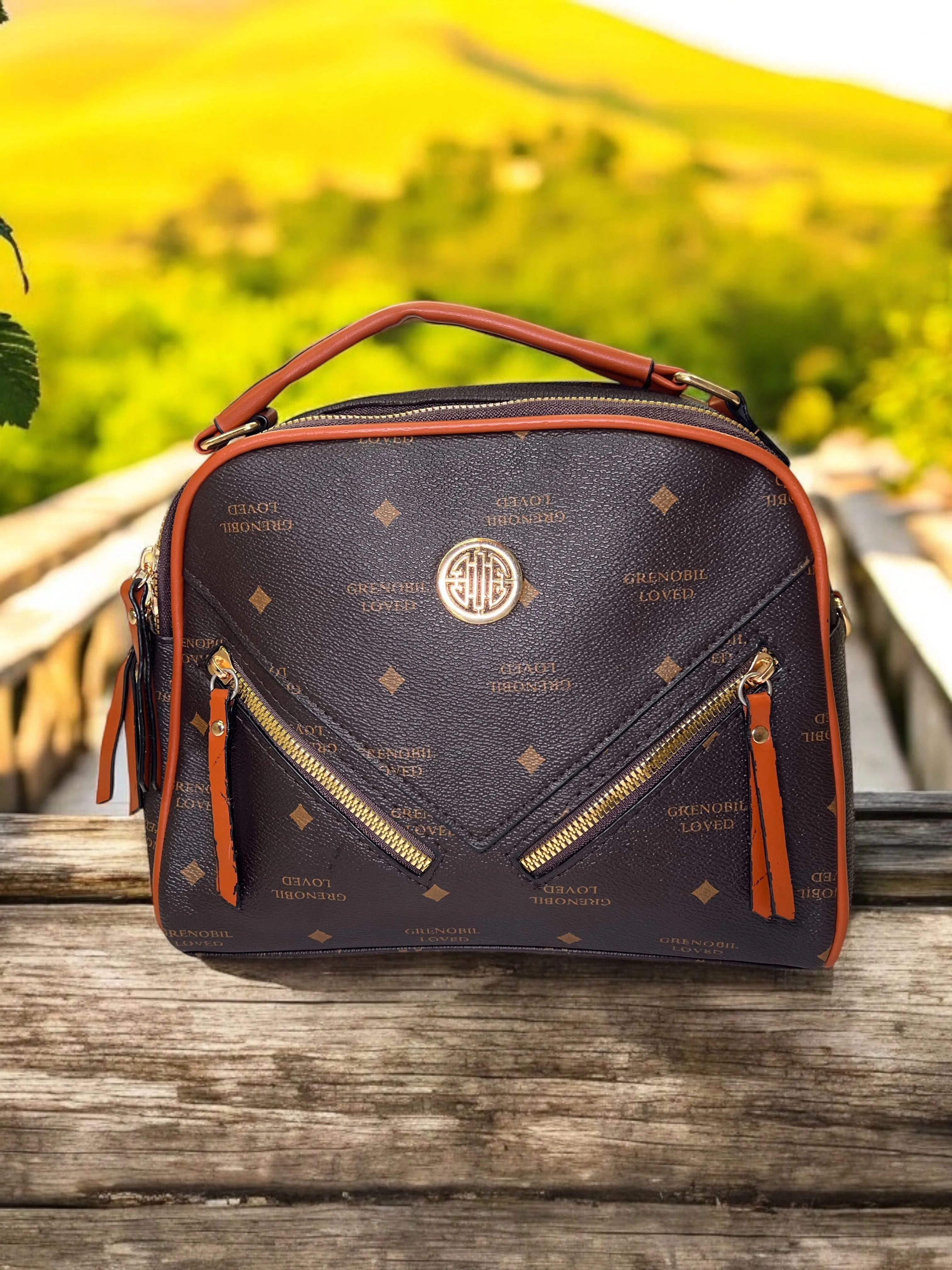 Grenobil Loved Luxury Satchel Bag B-5189# (GS)