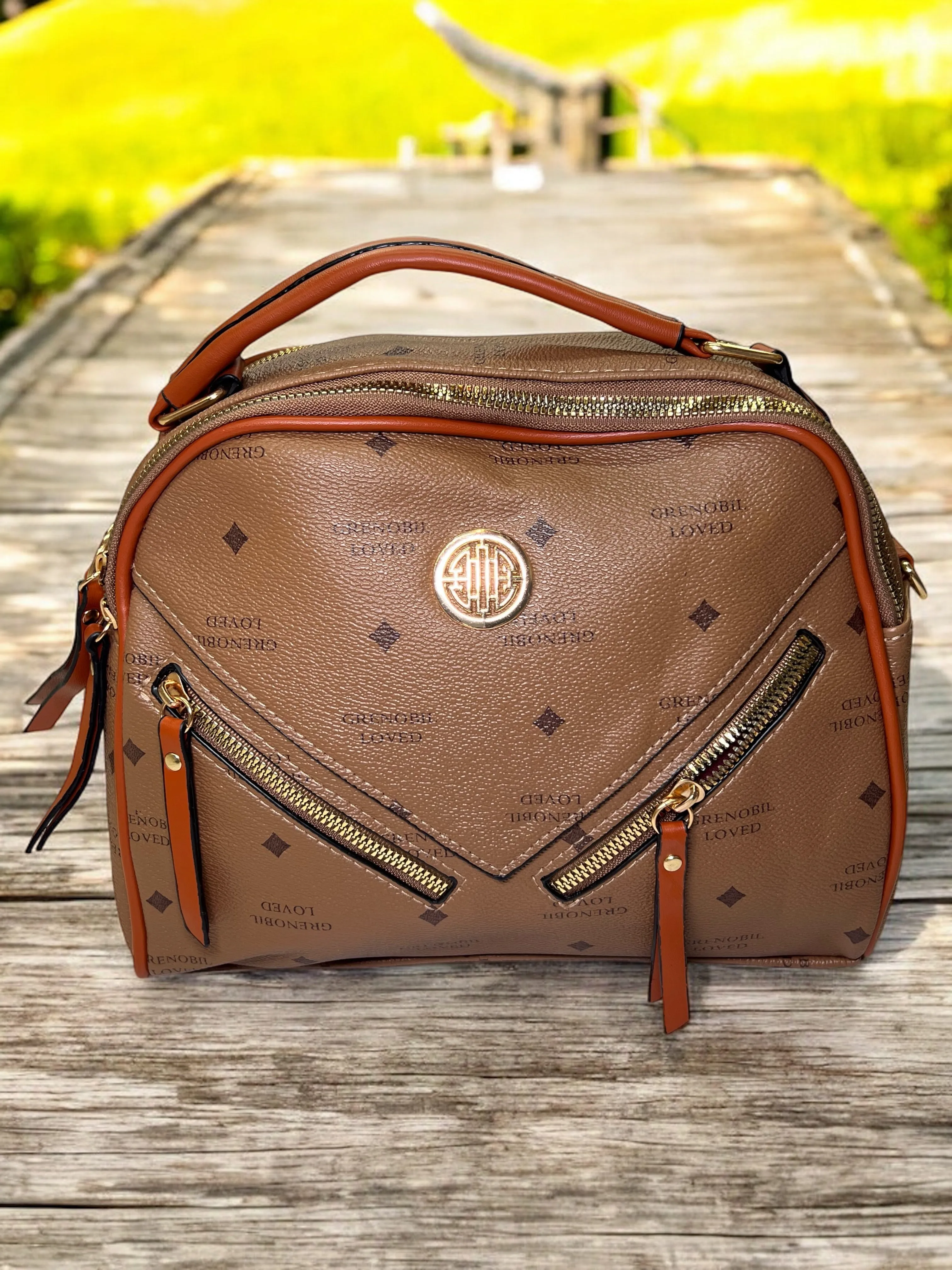 Grenobil Loved Luxury Satchel Bag B-5189# (GS)