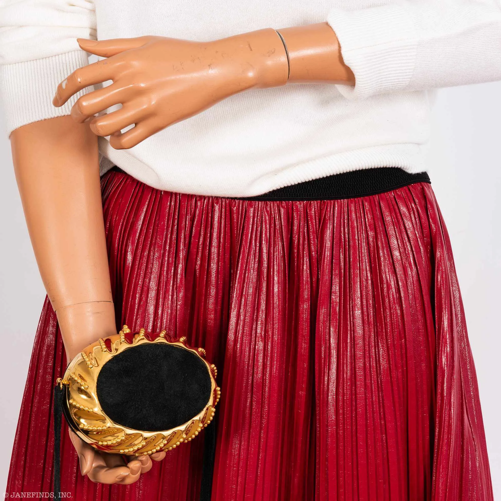 Hermès Oursin Evening Bag Black Doblis Suede Gold Hardware