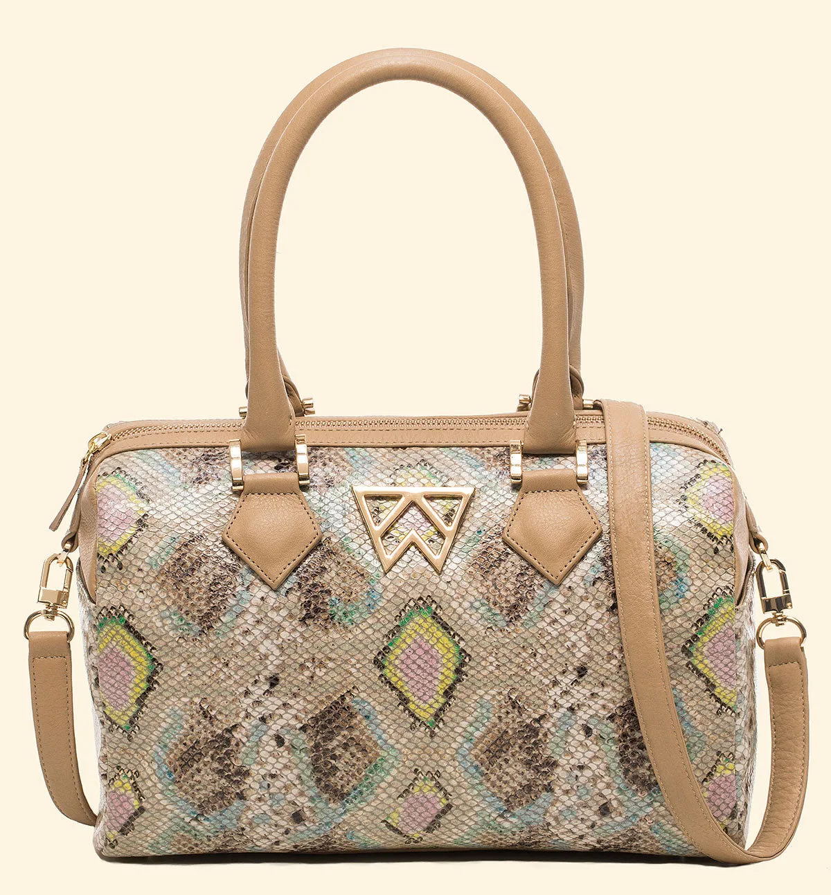 I Duffle Dare You in Multi Python and Sand