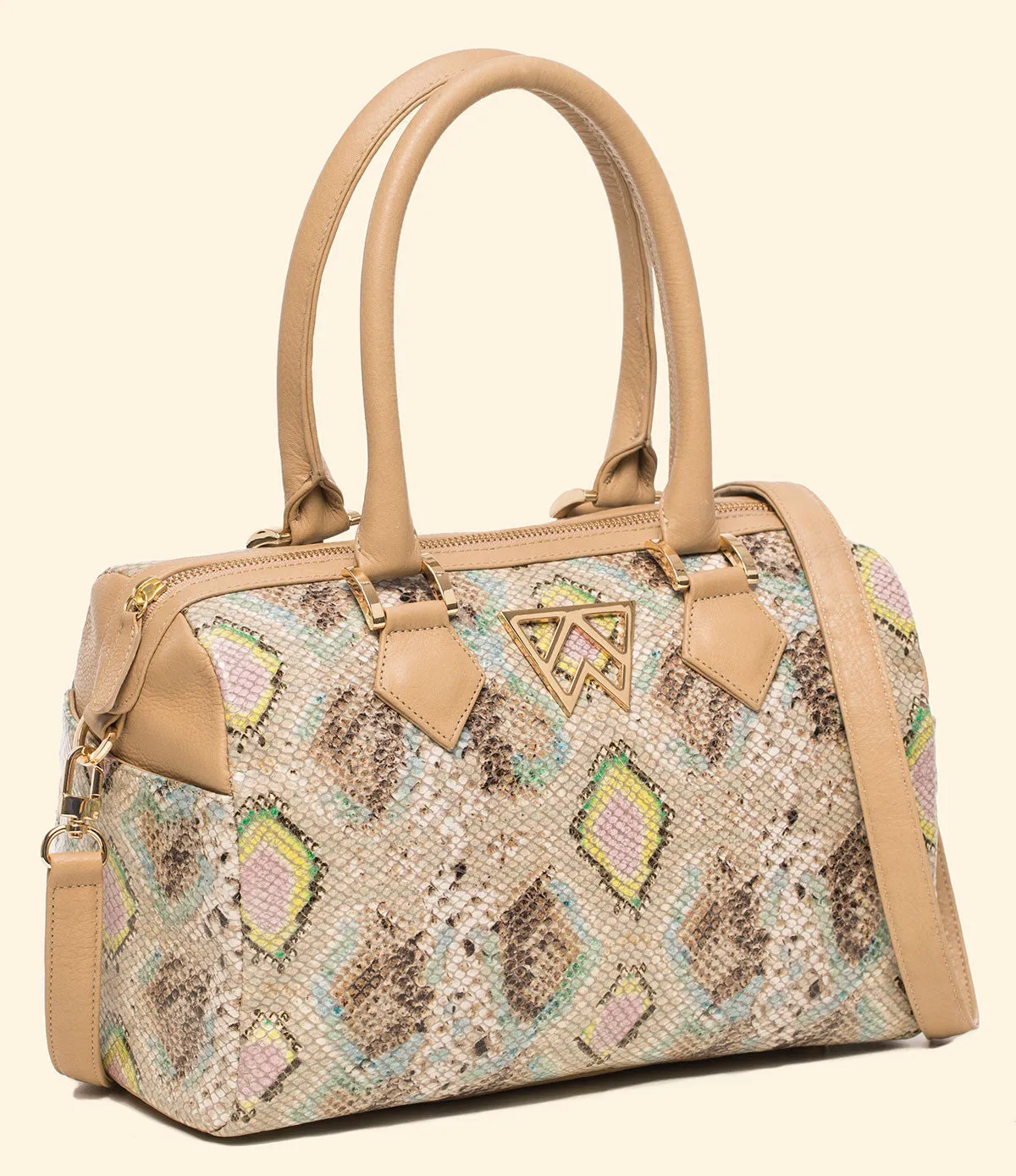 I Duffle Dare You in Multi Python and Sand
