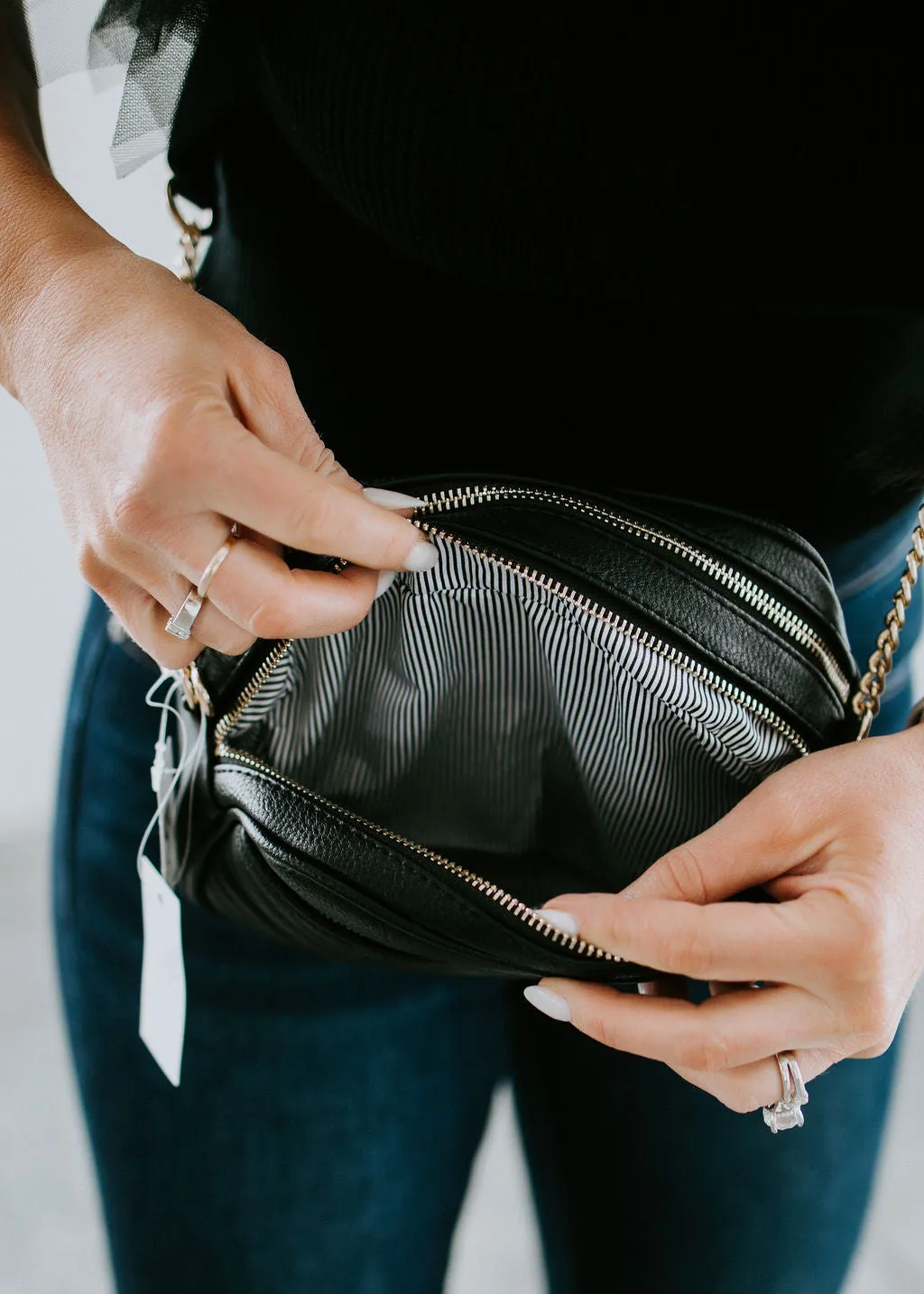 In a Tassel Crossbody Bag