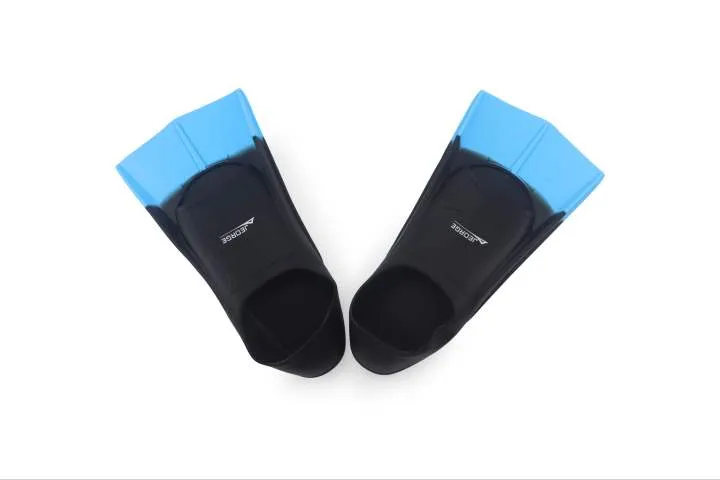 JEORGE Swimming Training Fins Short Blade Sizes For Men, Women And Kids. Includes Travel Mesh Bag