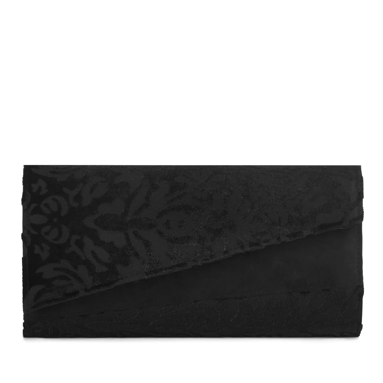 Leah Black Velvet Court Shoe High Heels & Matching Darwin Bag by Ruby Shoo