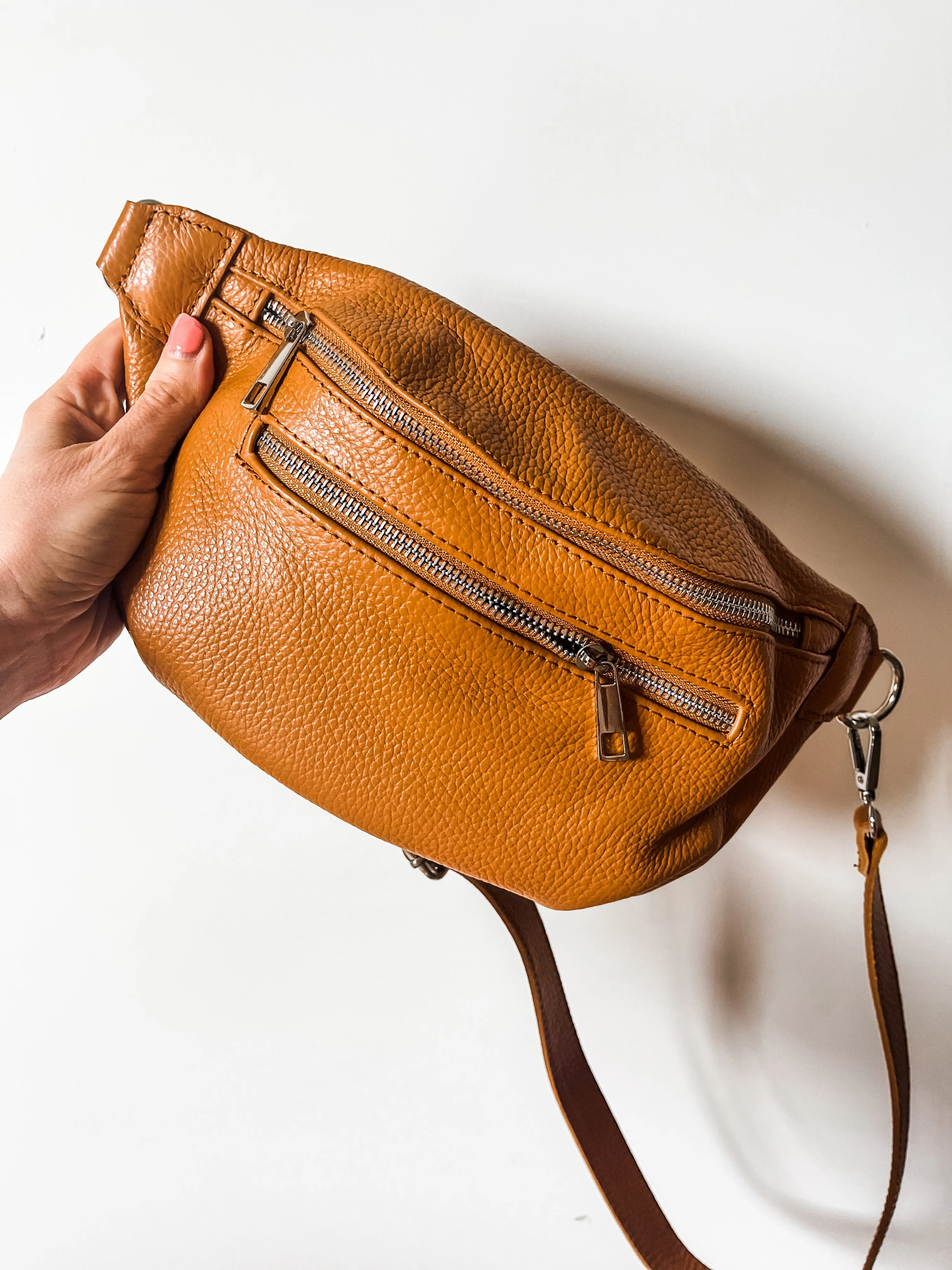 Leather Crossbody Bag With Purse