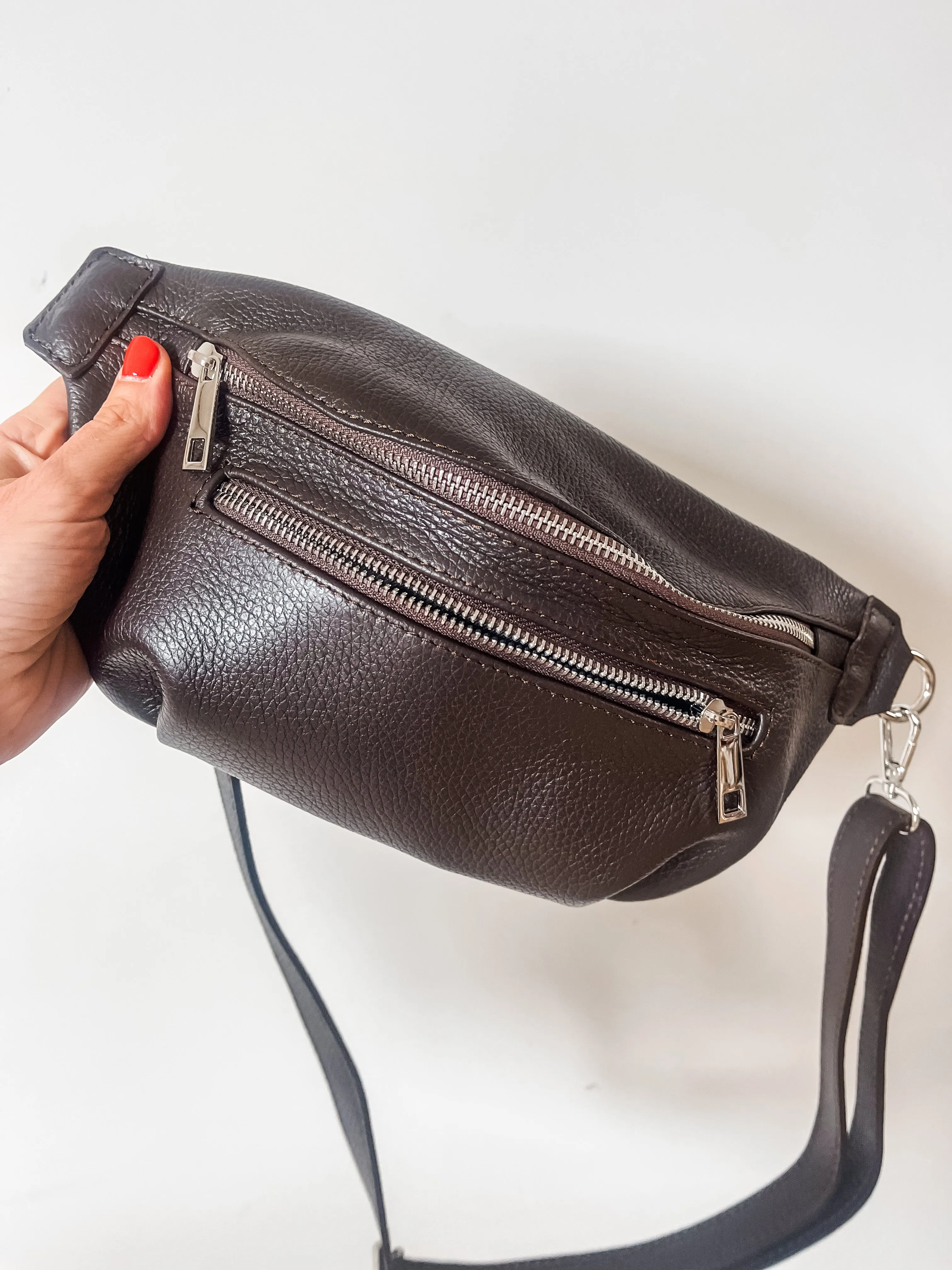 Leather Crossbody Bag With Purse