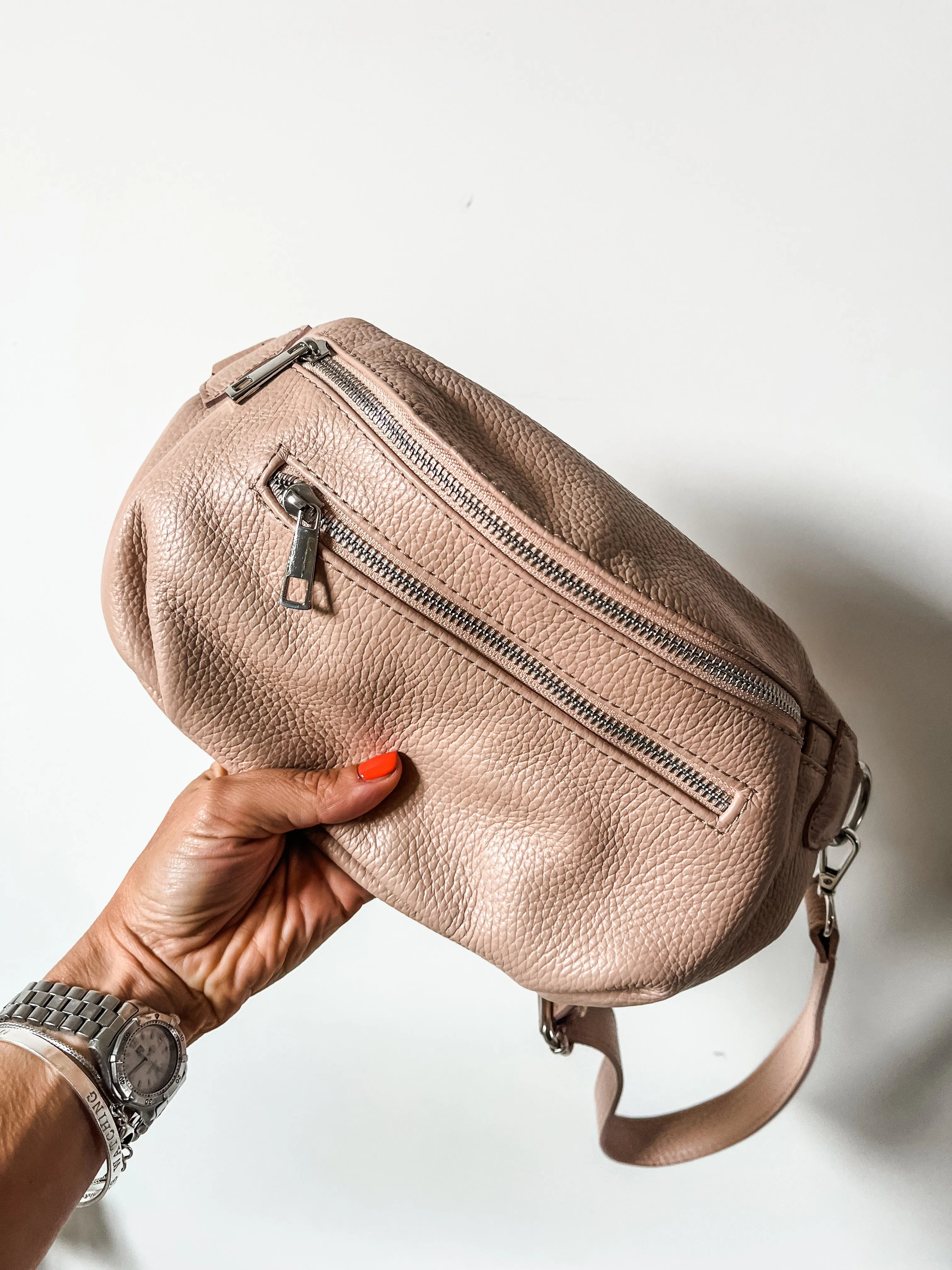 Leather Crossbody Bag With Purse