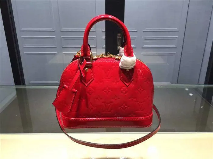Louis Vuitton Alma BB Vernis Leather Bag