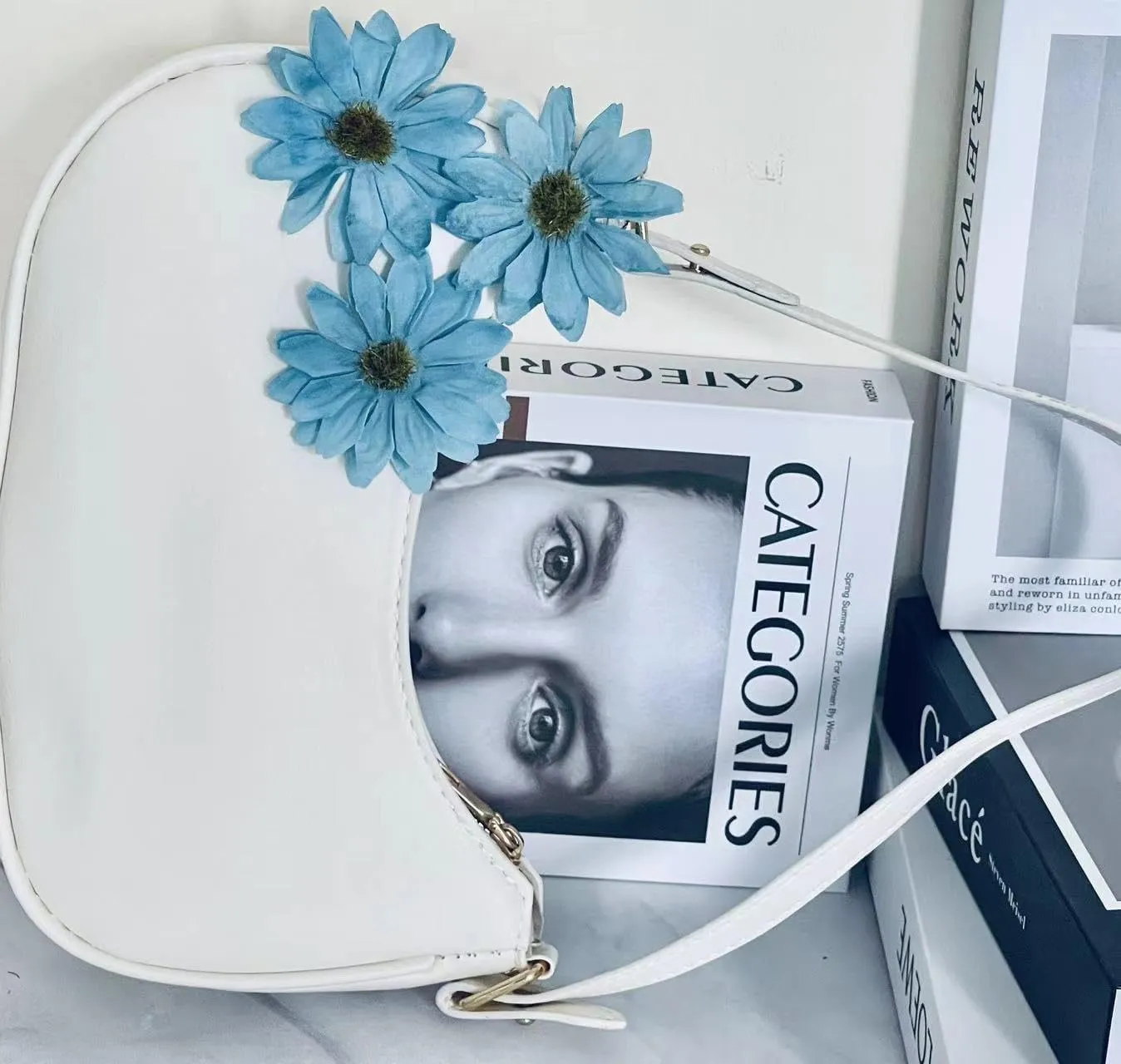 L'ouve Shoulder Bags for Women Cute Hobo Tote Handbag Under the Arm Purses Mini Clutch Purse with Zipper Closure 2024