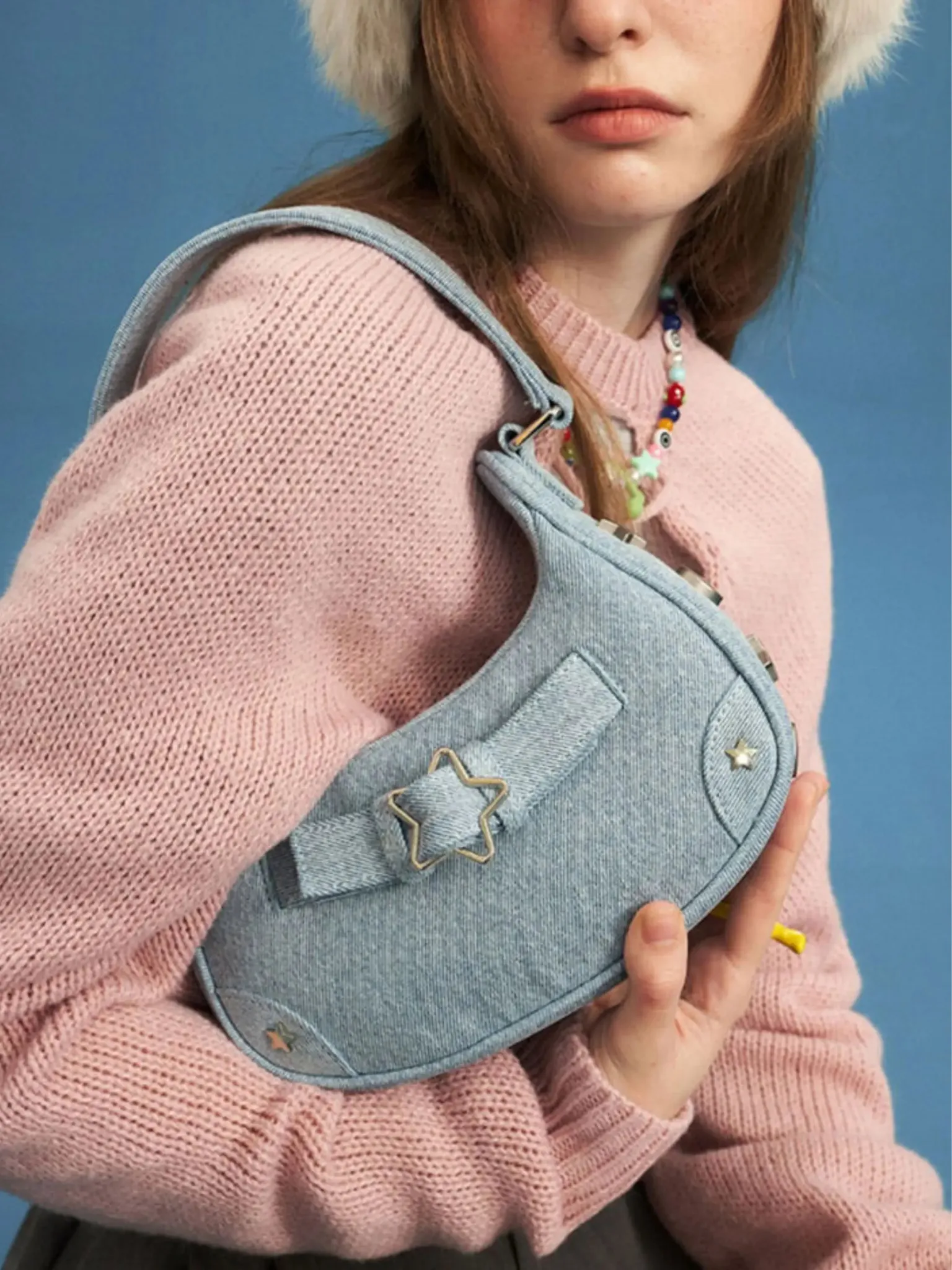 Luna | Star-Embellished Shoulder Bag with Modern Flair
