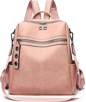 Maxoner Backpack Purse for Women Fashion Genuine Leather Convertible Shoulder Handbag Travel Bag Satchel Rucksack Ladies Bag