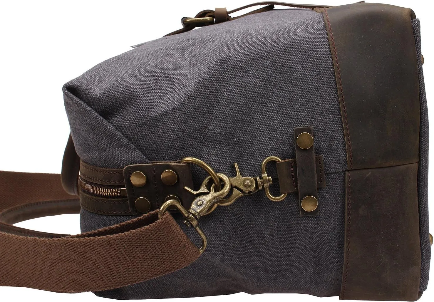 Men Travel Duffle Bag Weekend Bags Canvas Leather Gym Luggage Tote Women Large Overnight Handbag